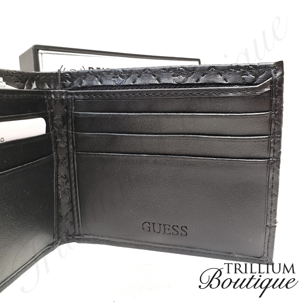 GUESS RFID Protection Black Wallet & Valet NWT - Picture 6 of 9